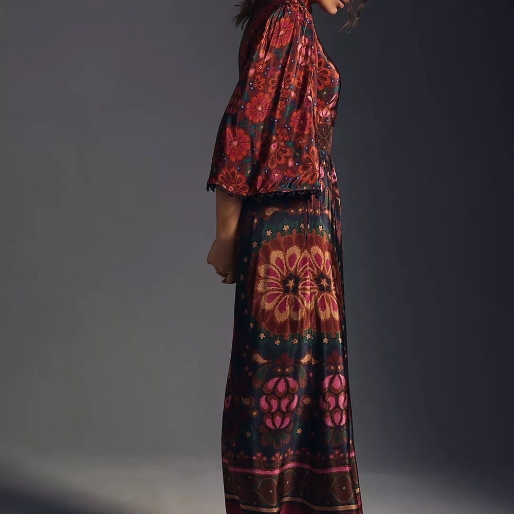 NWT Farm x Anthropologie Mock Neck Dress Size XS - Picture 3 of 17